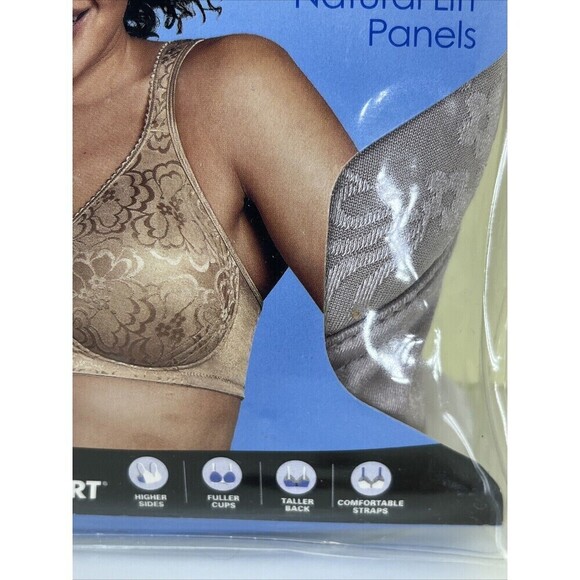 Playtex 18 Hour Ultimate Lift & Support Bra Wirefree 4745 Warm Steel 42DDD NEW - Picture 2 of 5